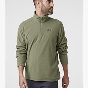 HELLY HANSEN Mens Green DAYBREAKER Fleece Full Zip Fleece Jacket SMALL NWT